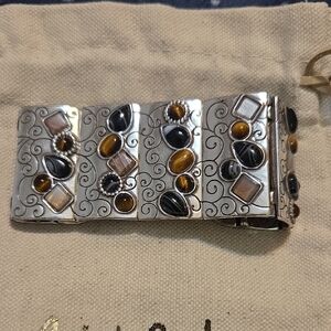 Brighton Silver and Gold Swirl Bracelet